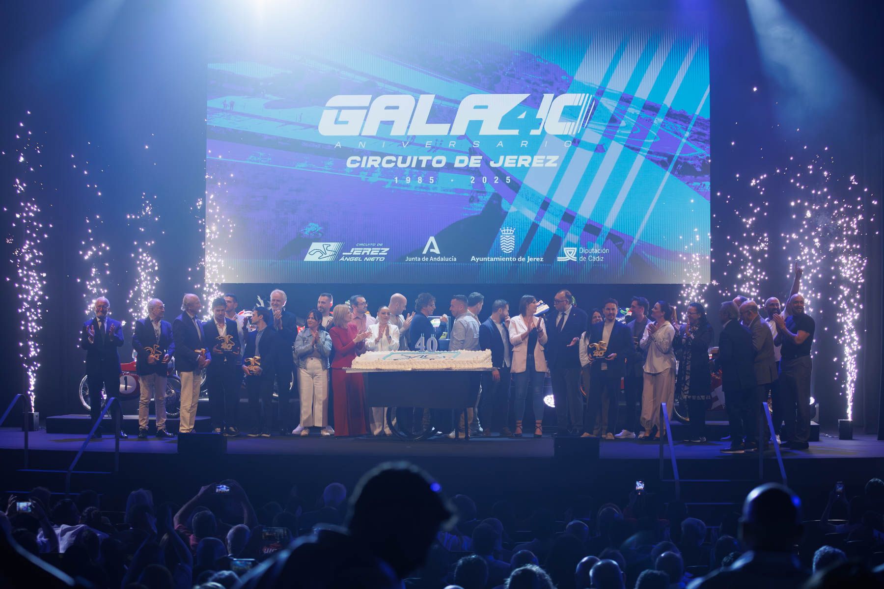 Premiados en la gala por el 40 aniversario del Circuito de Jerez