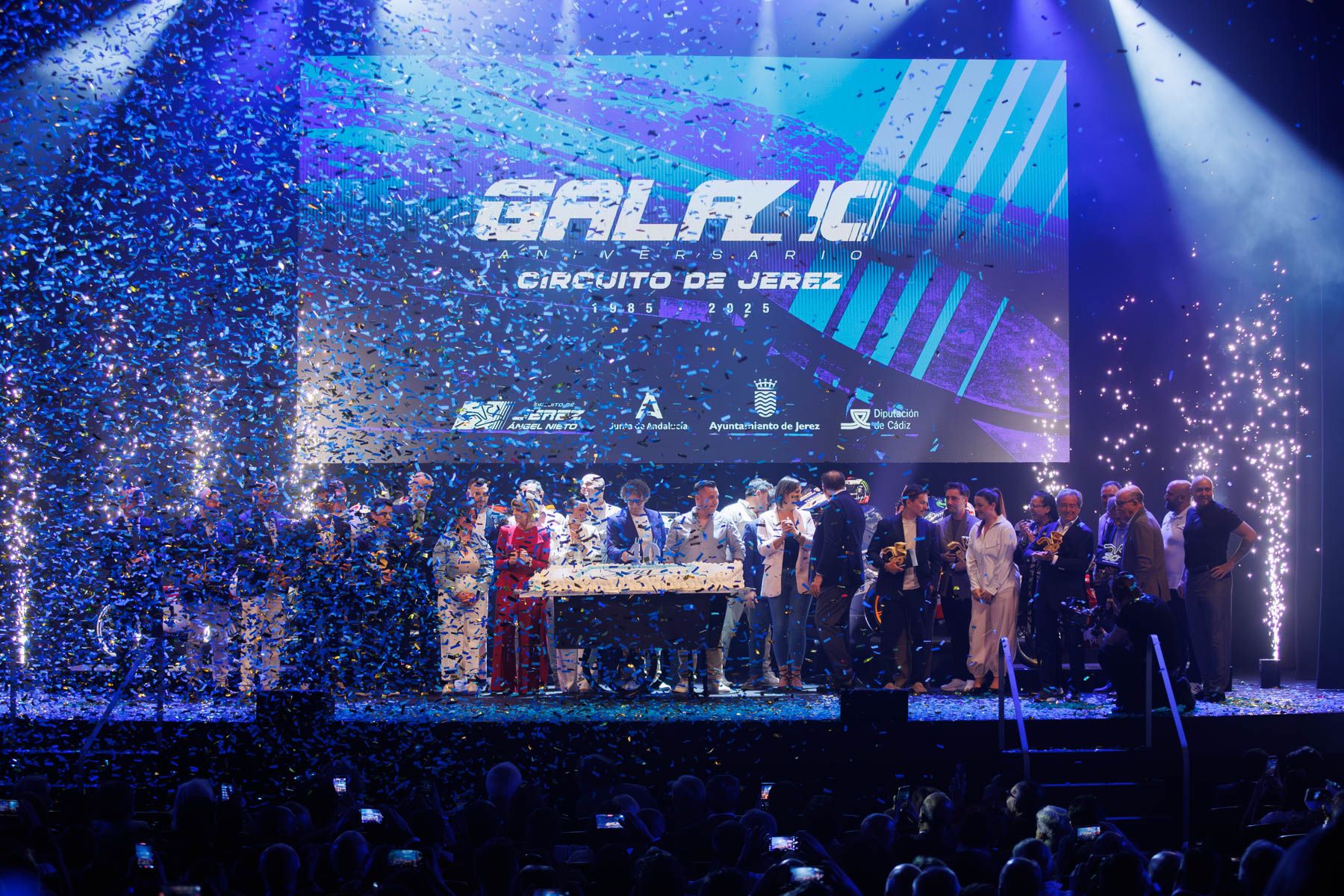 Premiados en la gala por el 40 aniversario del Circuito de Jerez