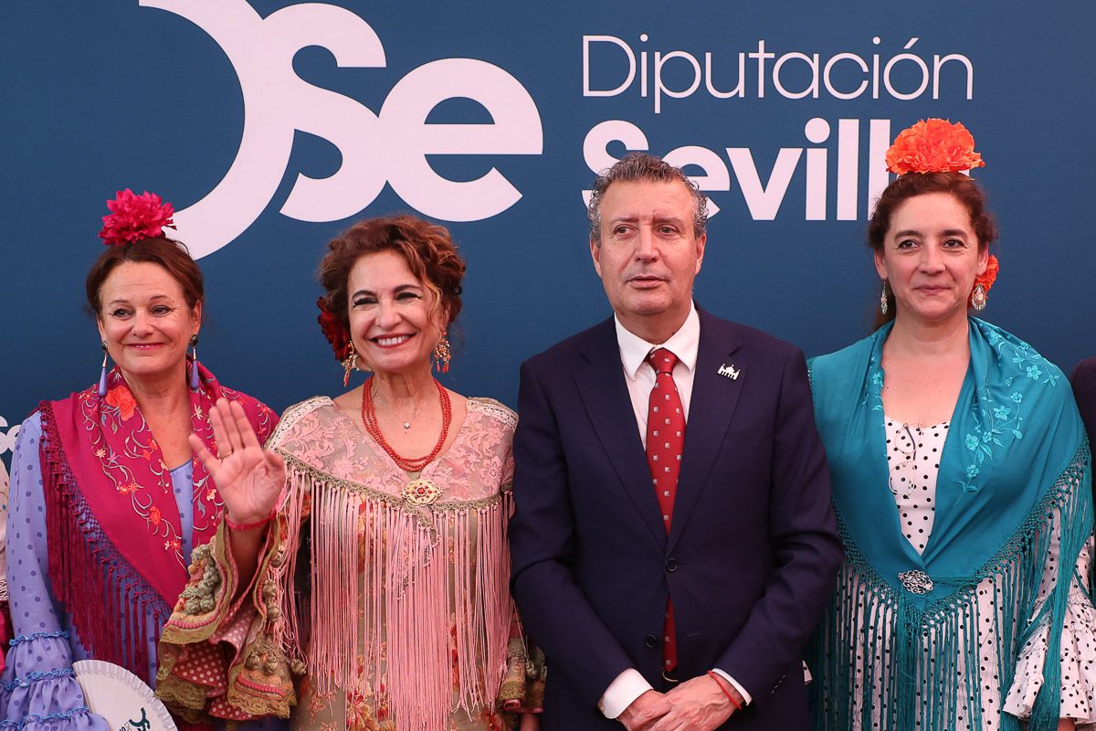La recepción de la Diputación de Sevilla, en la Feria de Abril 2