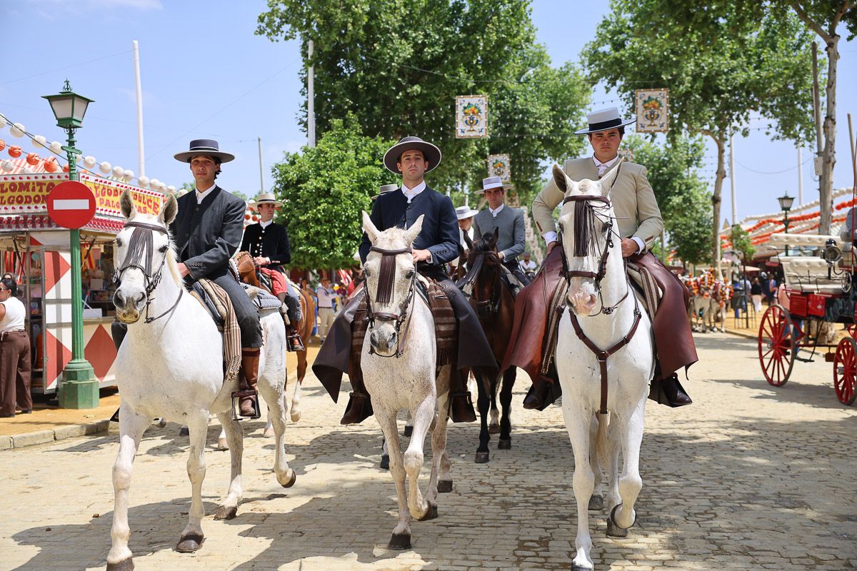 Caballos en la Feria de Sevilla.