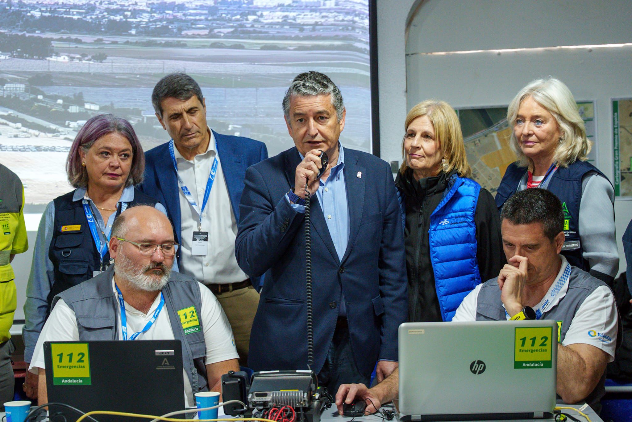 El puesto avanzado del 112 en Jerez.