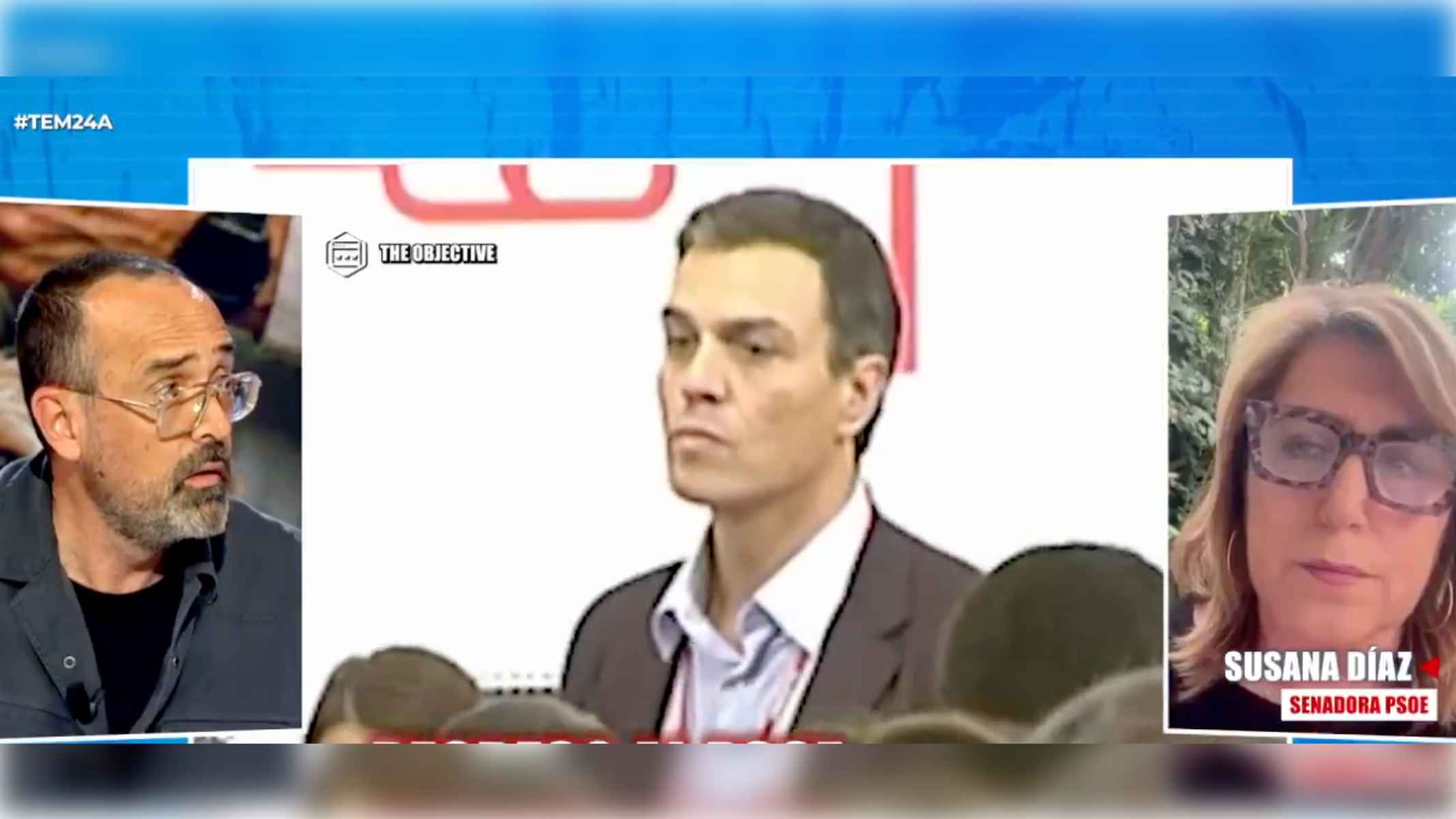 Tensión en directo entre Susana Díaz y Risto Mejide.