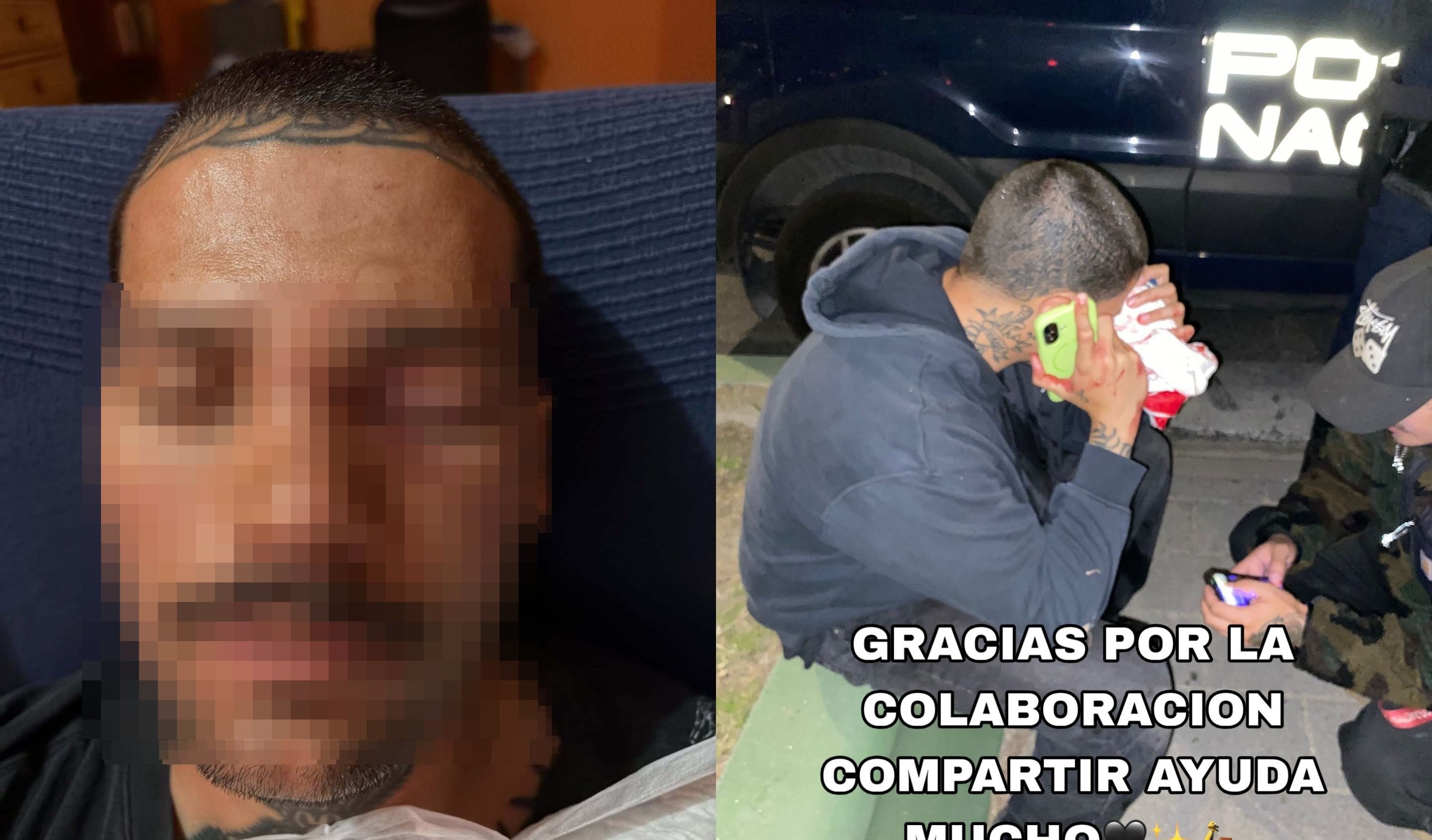 Una imagen compartida por el propio afectado.