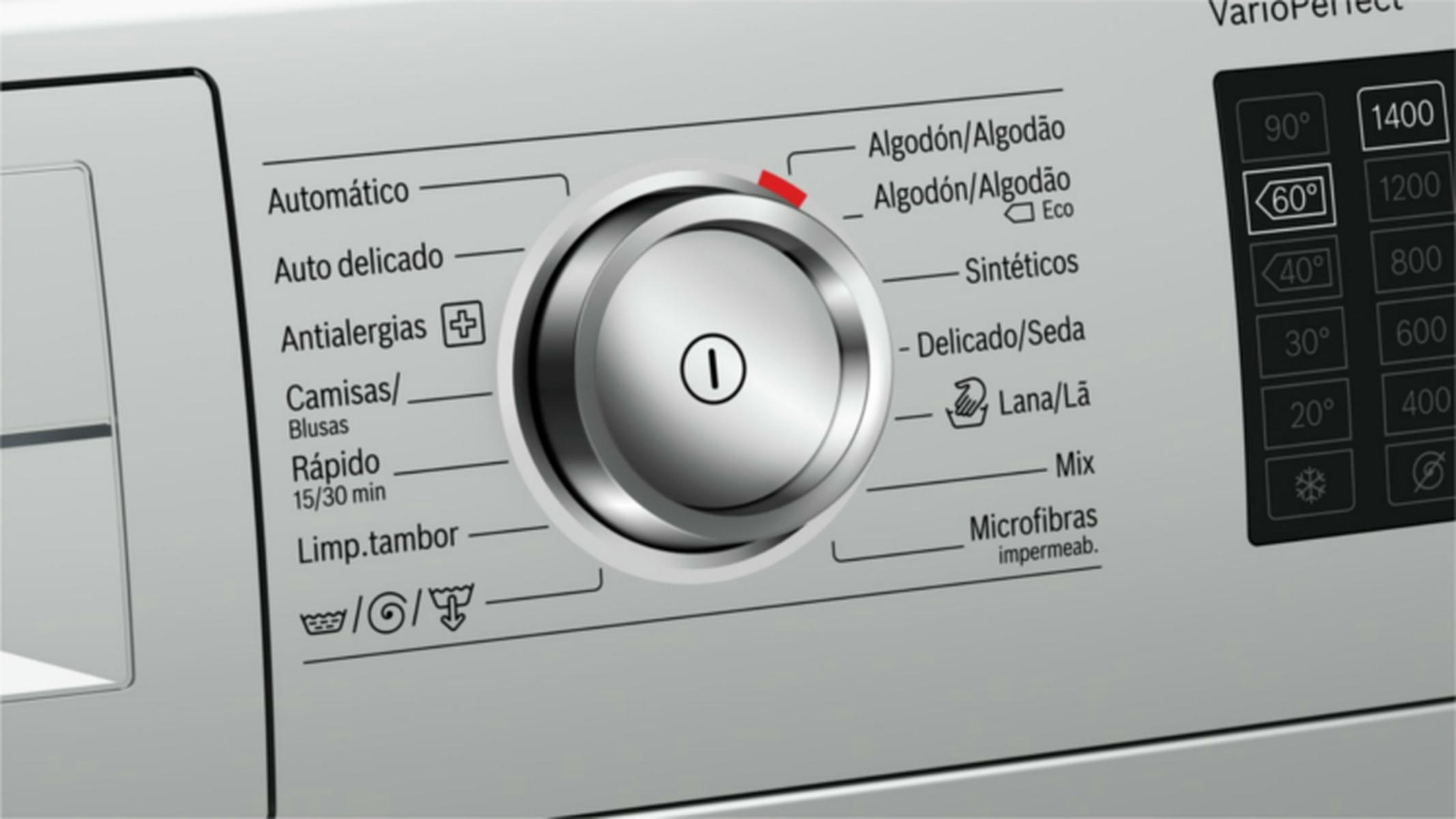 Programas de una lavadora.