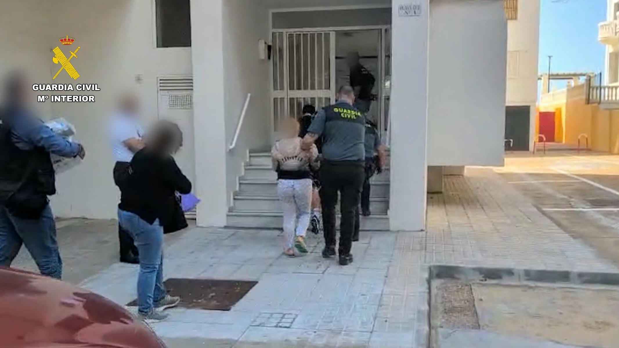 Operación de la Guardia Civil para liberar a la menor de 15 años.