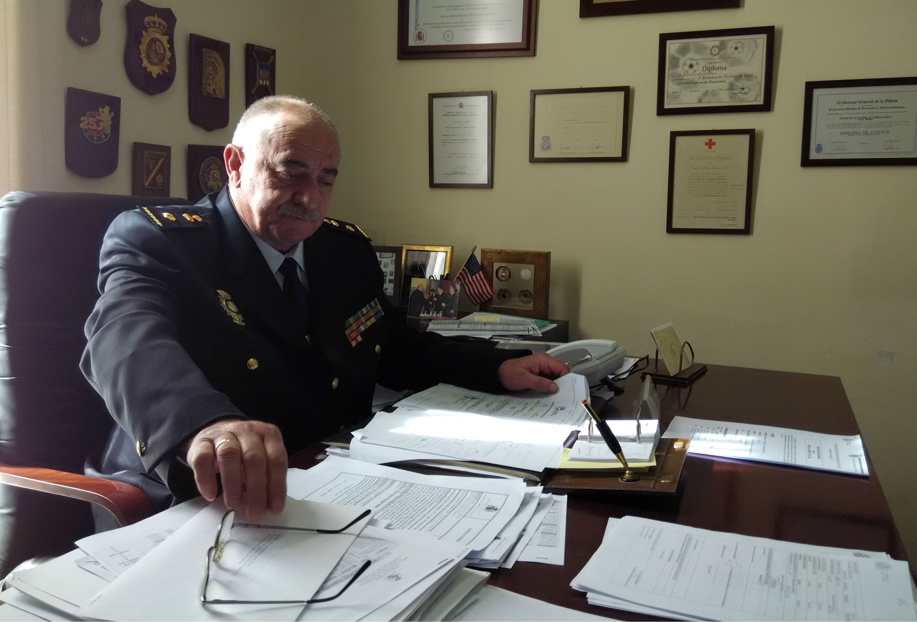 Paco Álvarez, en un reportaje para lavozdelsur.es poco antes de jubilarse.