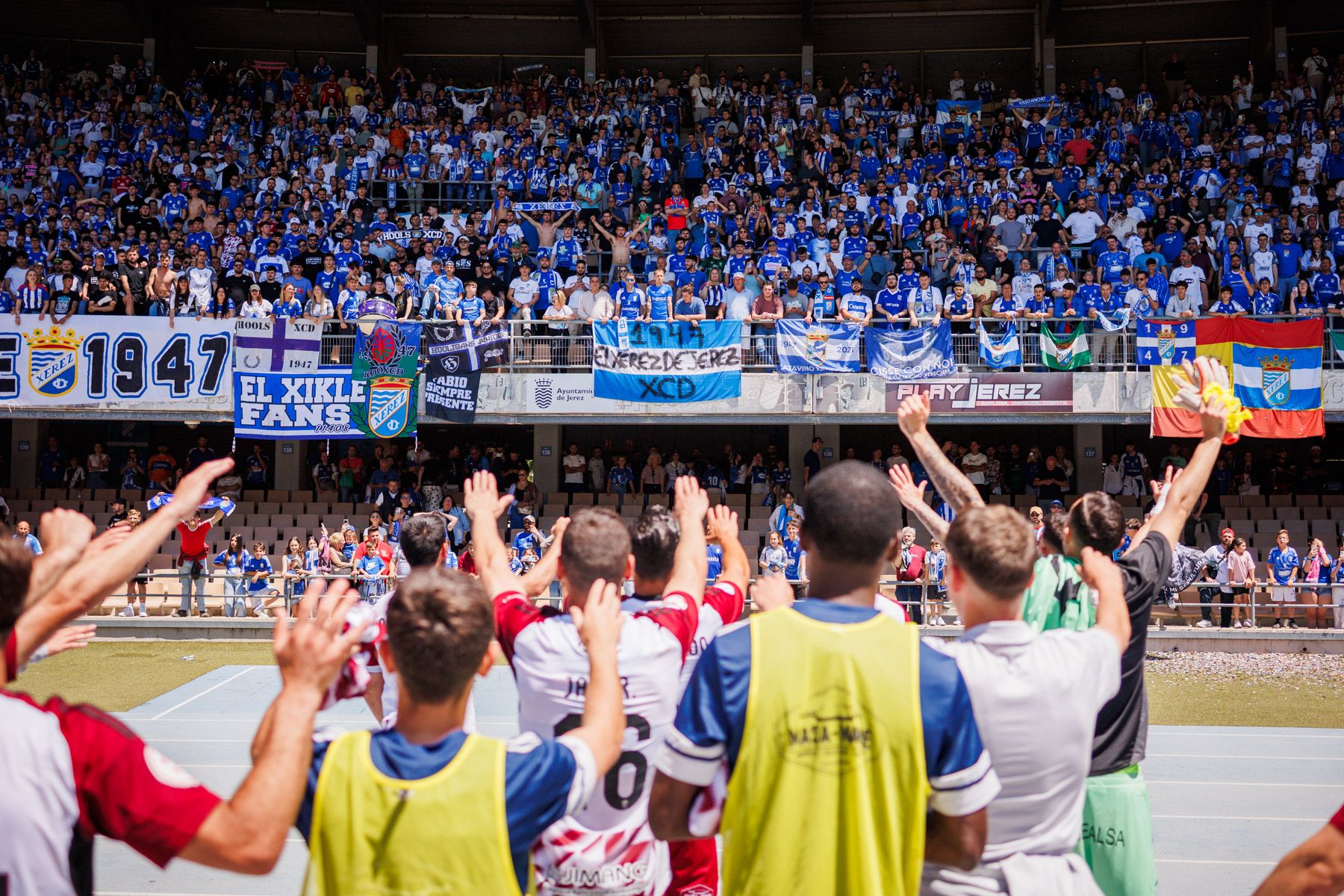 Las imágenes del derbi entre Xerez Deportivo FC y Xerez CD en Chapín este domingo.