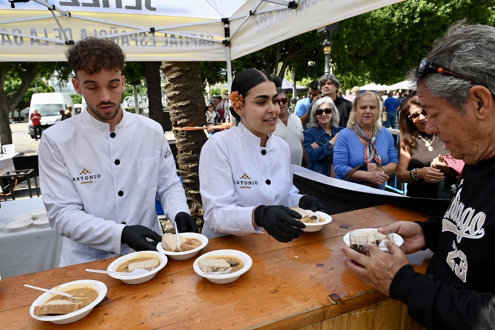 Berza en el centro de Jerez.