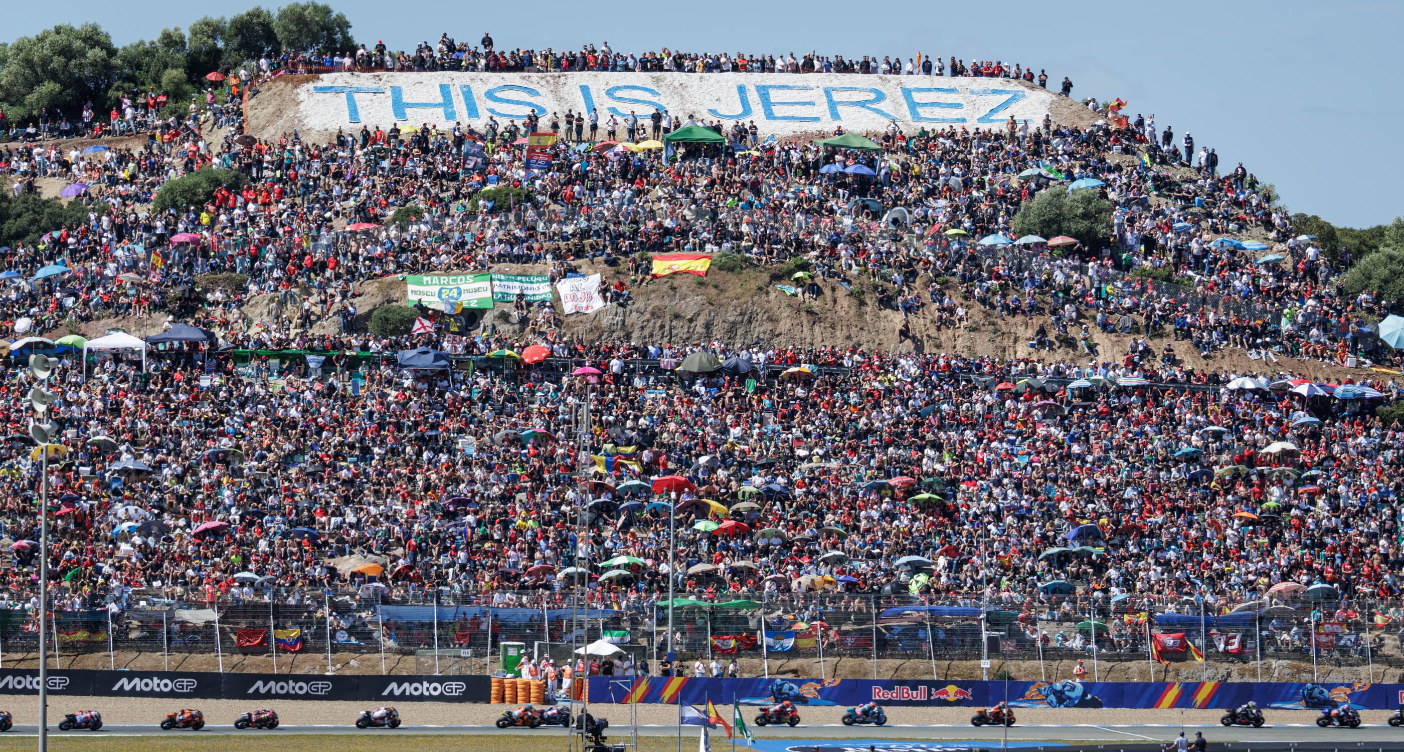 Lleno casi total en el Circuito de Jerez tras un Gran Premio de España de MotoGP de récord.