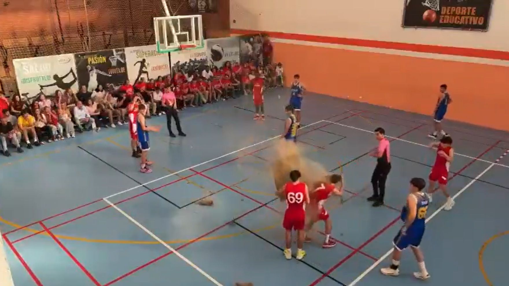 Momento en el que golpea al jugador.