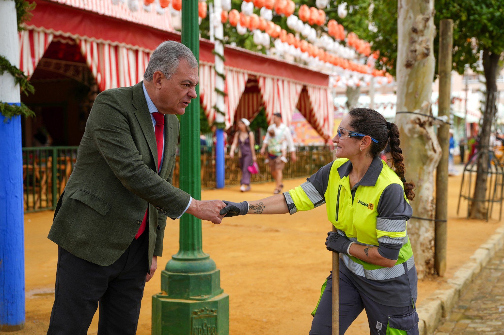 José Luis Sanz el domingo en la Feria de Sevilla.