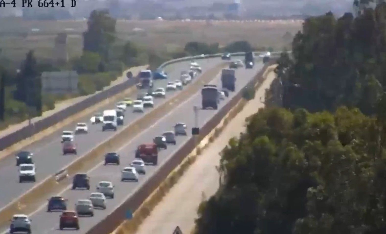 El accidente en el Nudo de Tres Caminos.