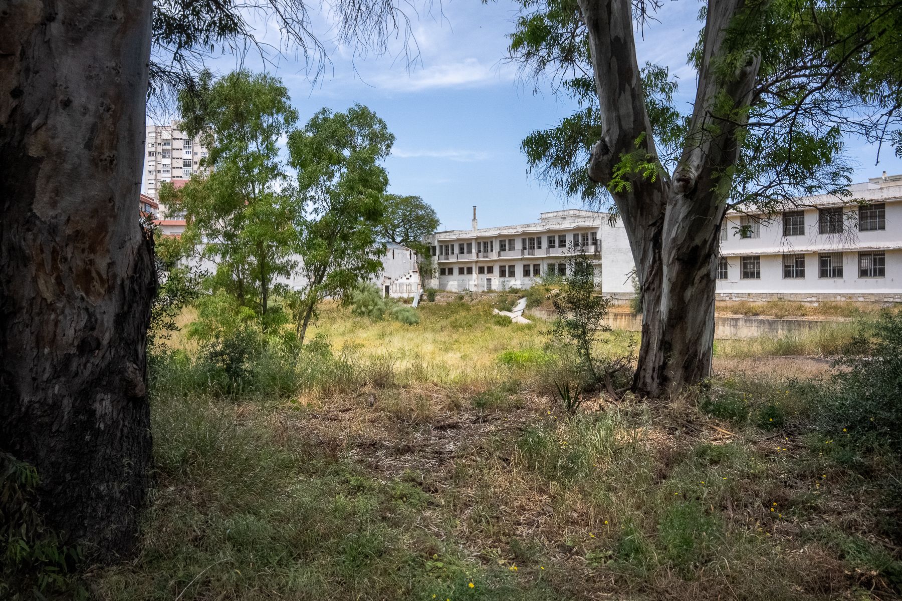 Solar donde se encontraba el Pabellón Fernando Portillo.