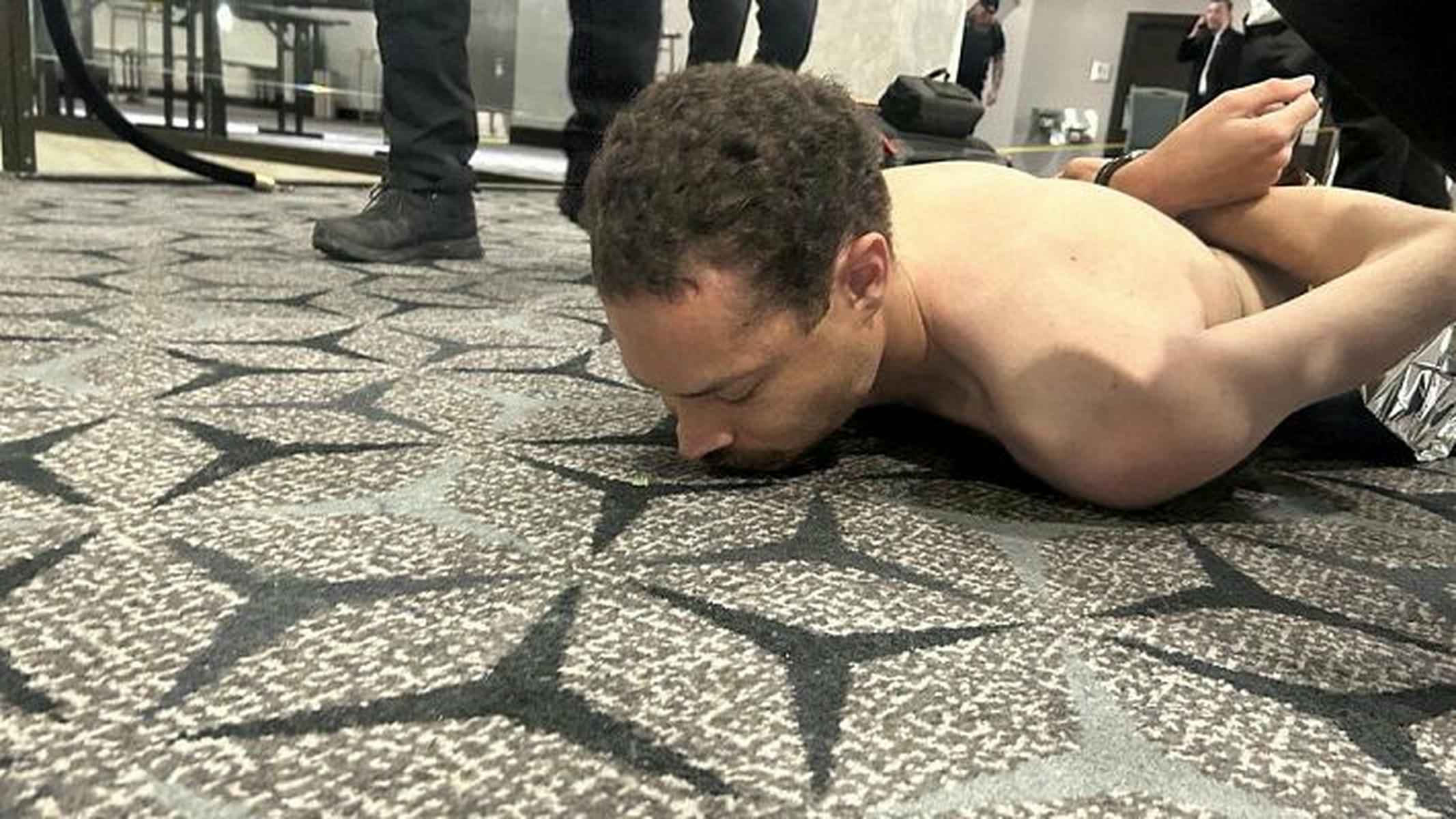 Colen Allen, tras ser detenido.