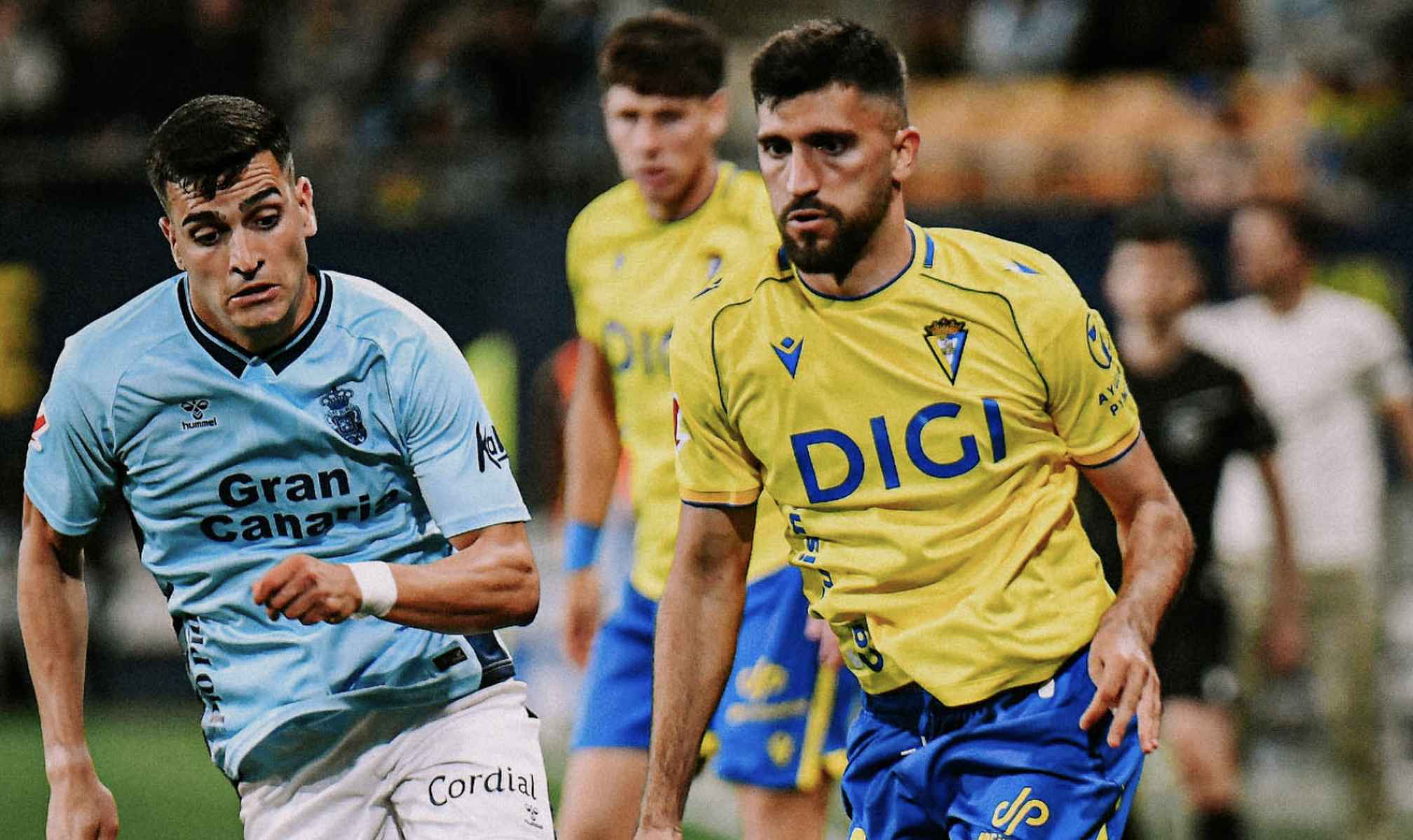 Una imagen del partido entre Cádiz CF y UD Las Palmas.   FOTO: CÁDIZ CF