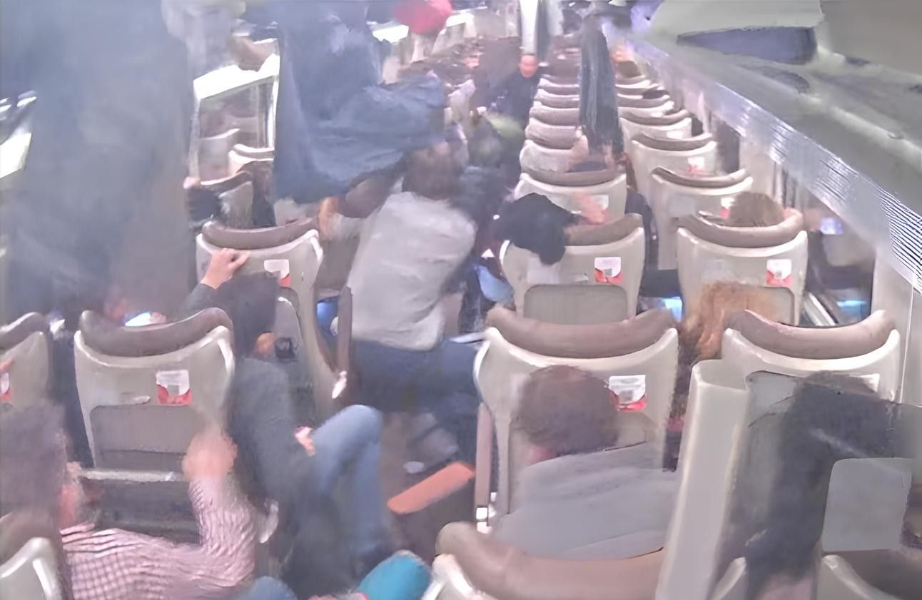 Primera imagen del Iryo en Adamuz. 