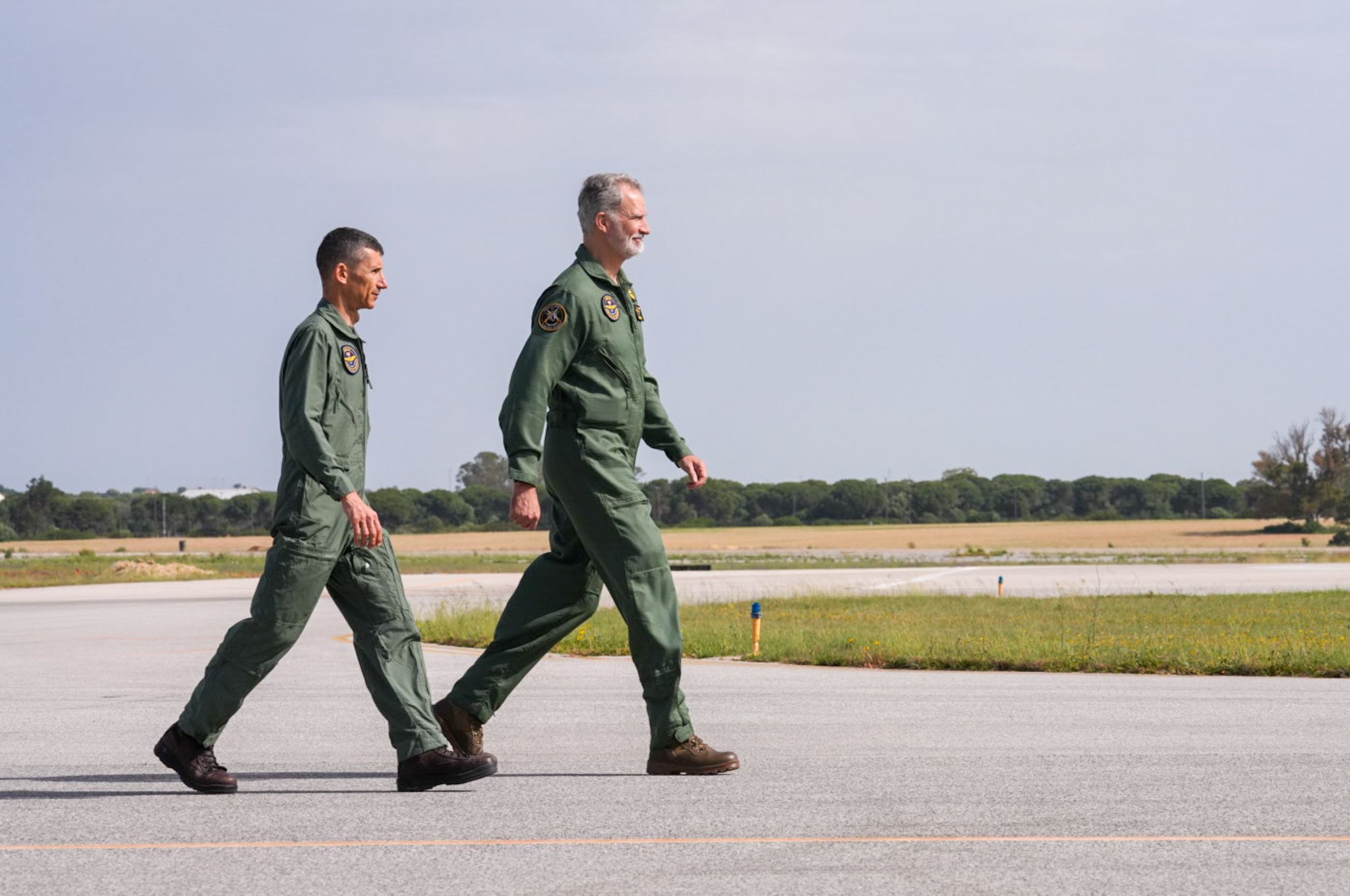 Visita del rey Felipe VI a la flotilla de aeronaves de la Base de Rota
