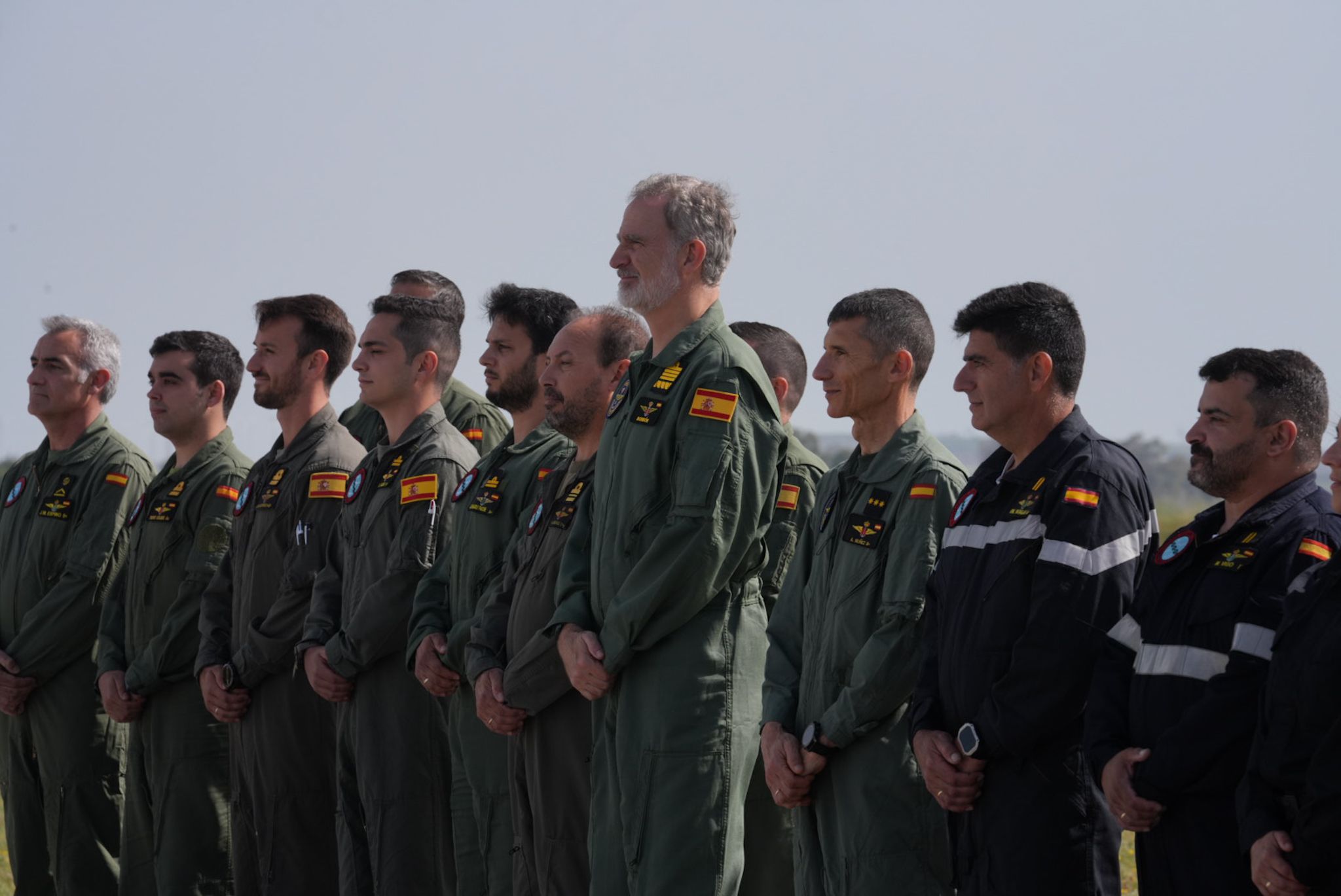 Visita del rey Felipe VI a la flotilla de aeronaves de la Base de Rota