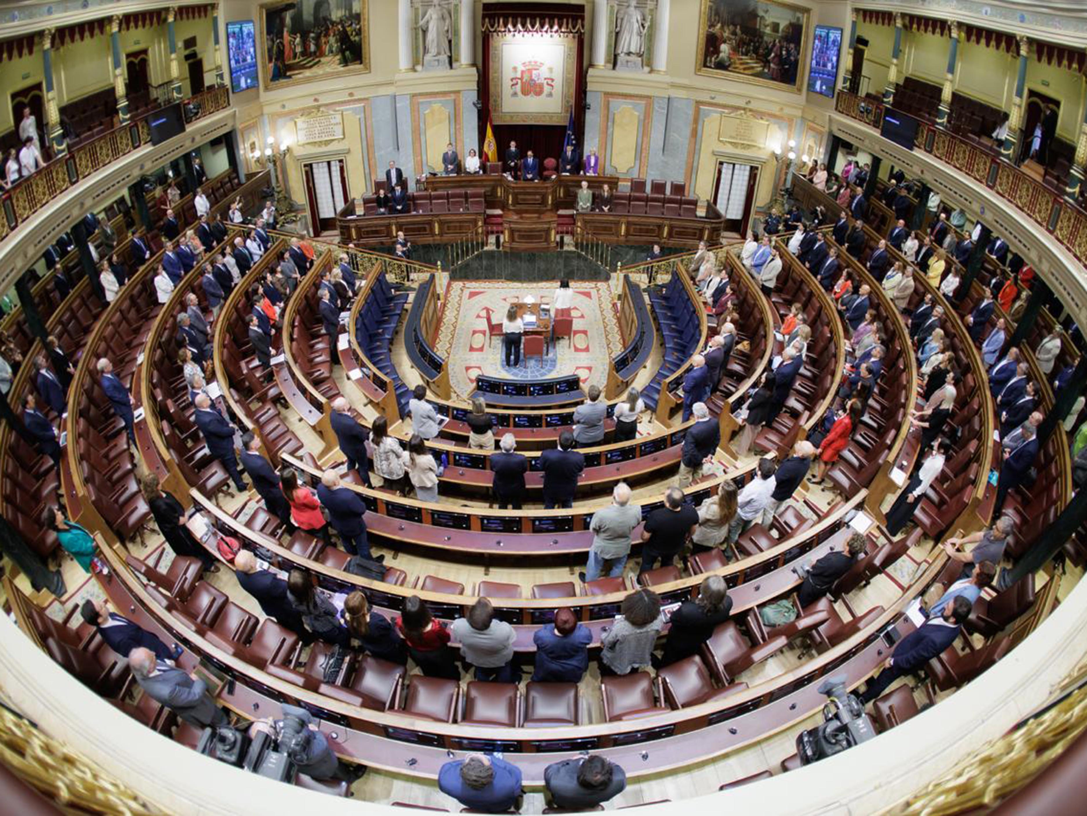 La sesión en el Congreso este martes.