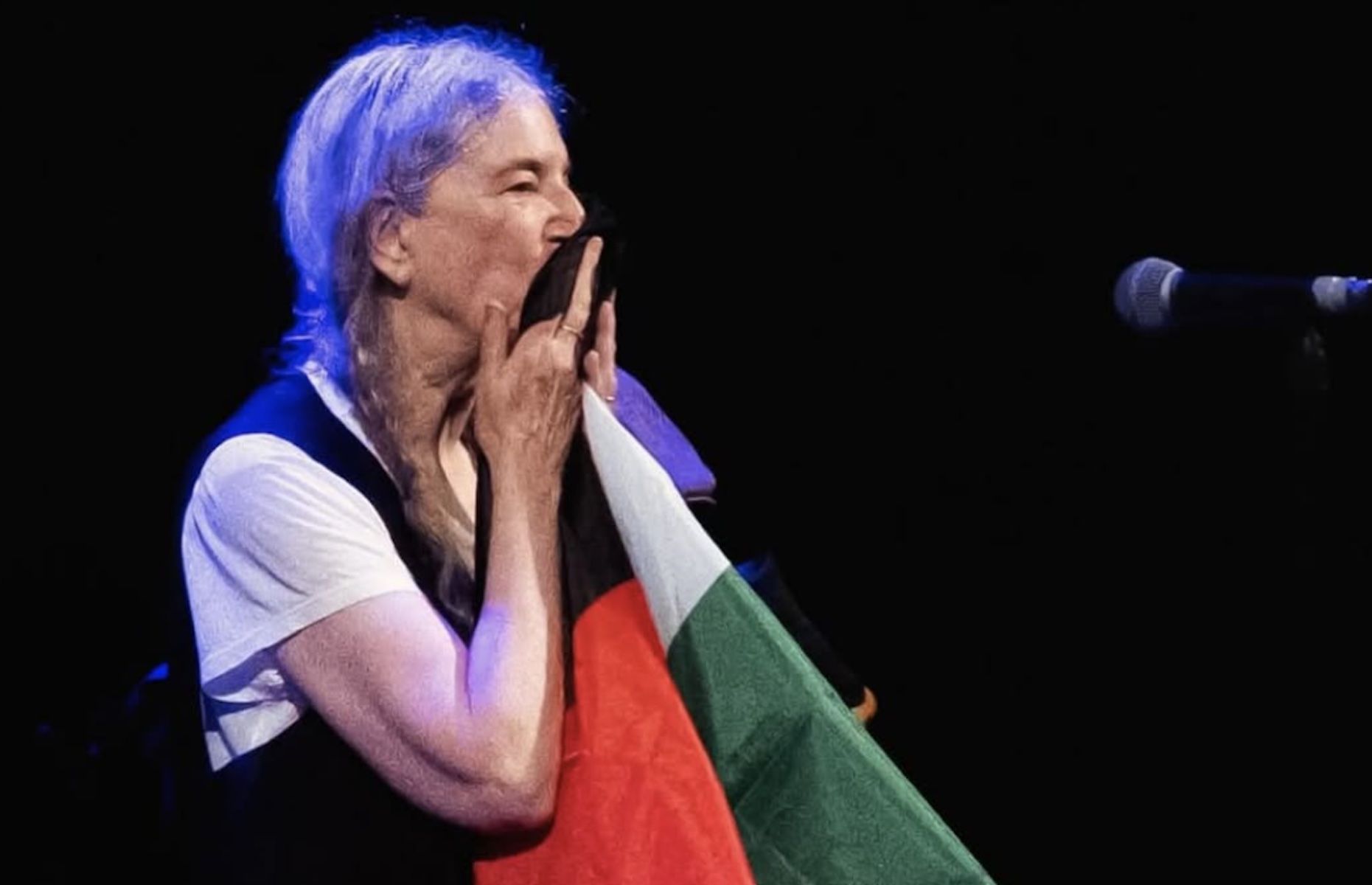 Patti Smith, Premio Princesa de Asturas de las Artes 2026, en un concierto.