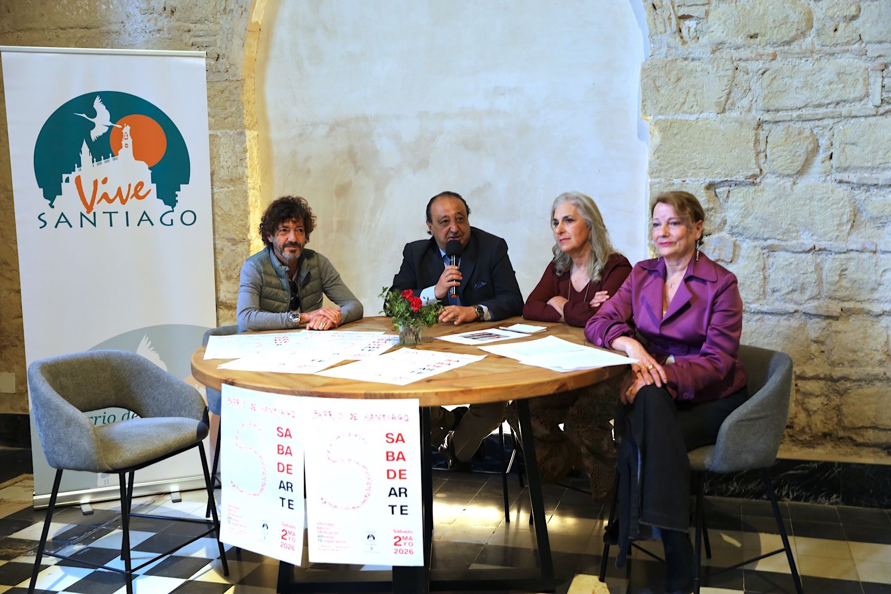 Presentación del programa 'Sabadearte' en el barrio de Santiago en Jerez.