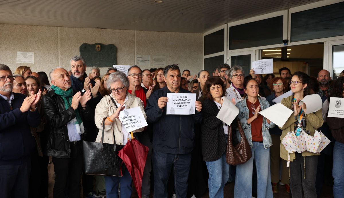 Protesta por la universidad pública en el Campus de la UCA Puerto Real 10