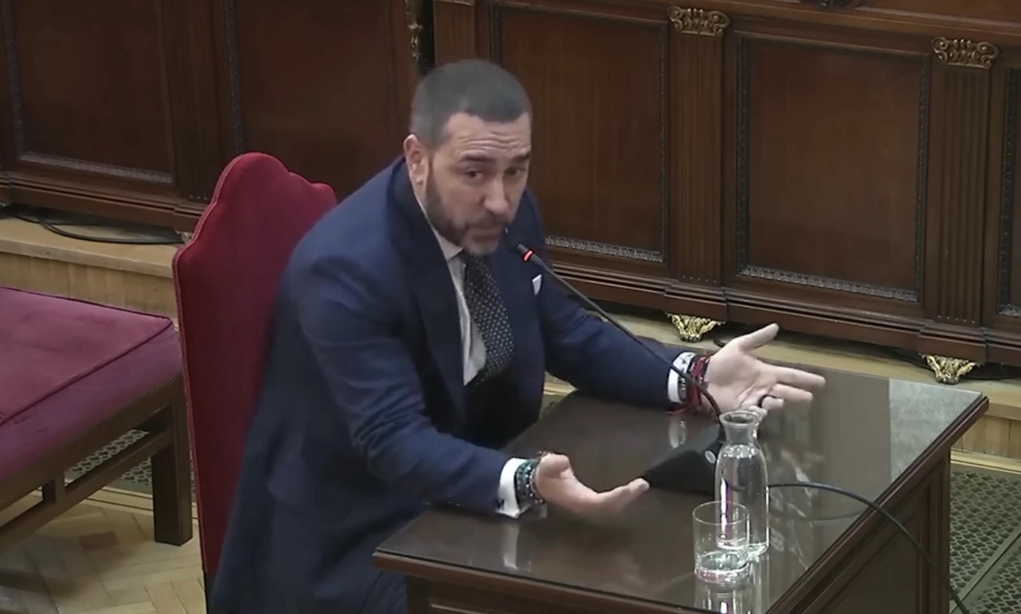 Víctor de Aldama, durante el juicio en el Tribunal Supremo.
