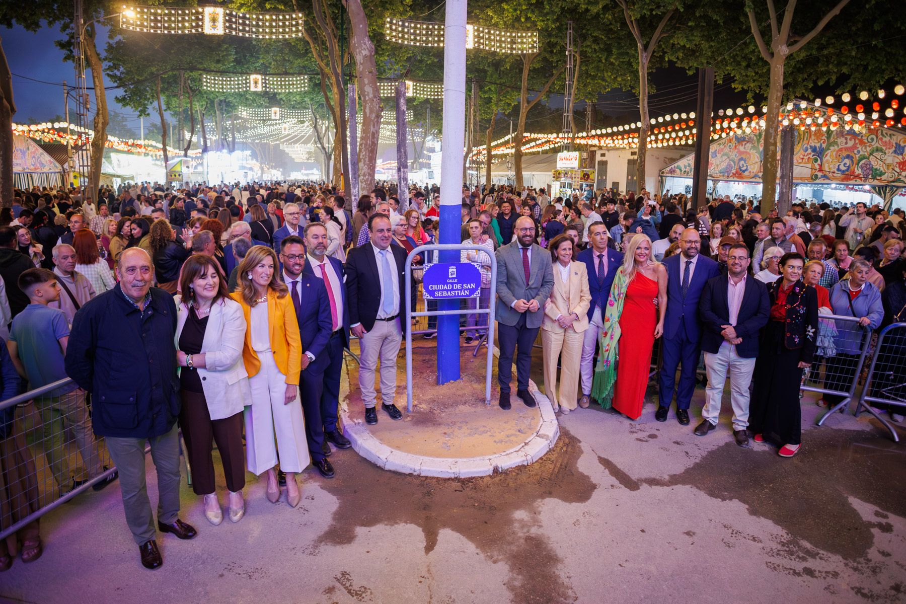 Políticos y autoridades en la Feria de El Puerto. 