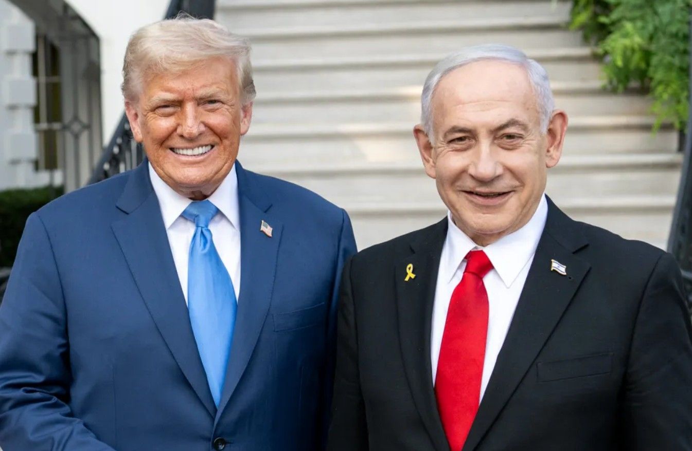 Trump, al recibir a Netanyahu meses atrás en la Casa Blanca.