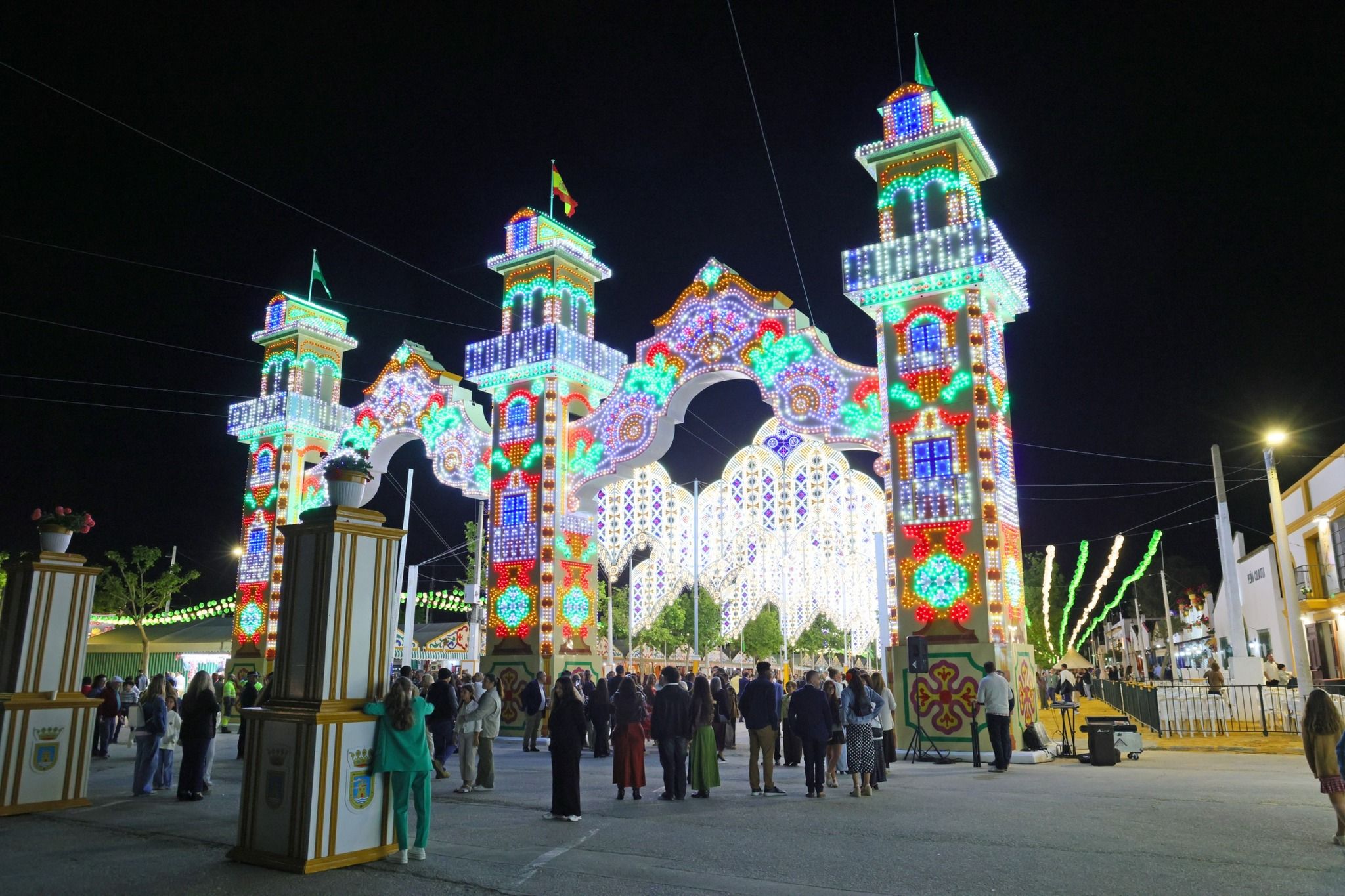 Alumbrado de la Feria de Rota.