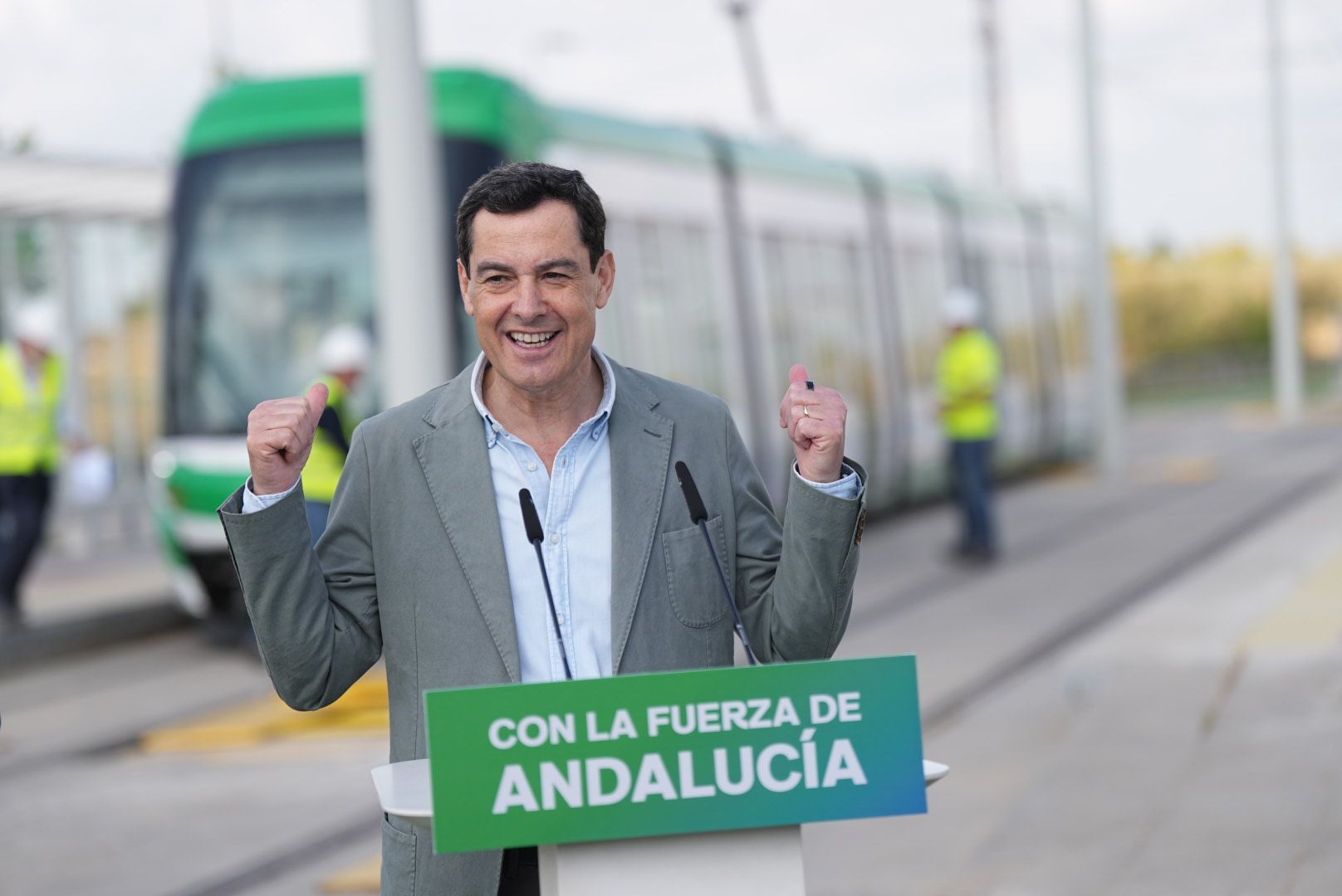 Juanma Moreno este jueves en Alcalá.