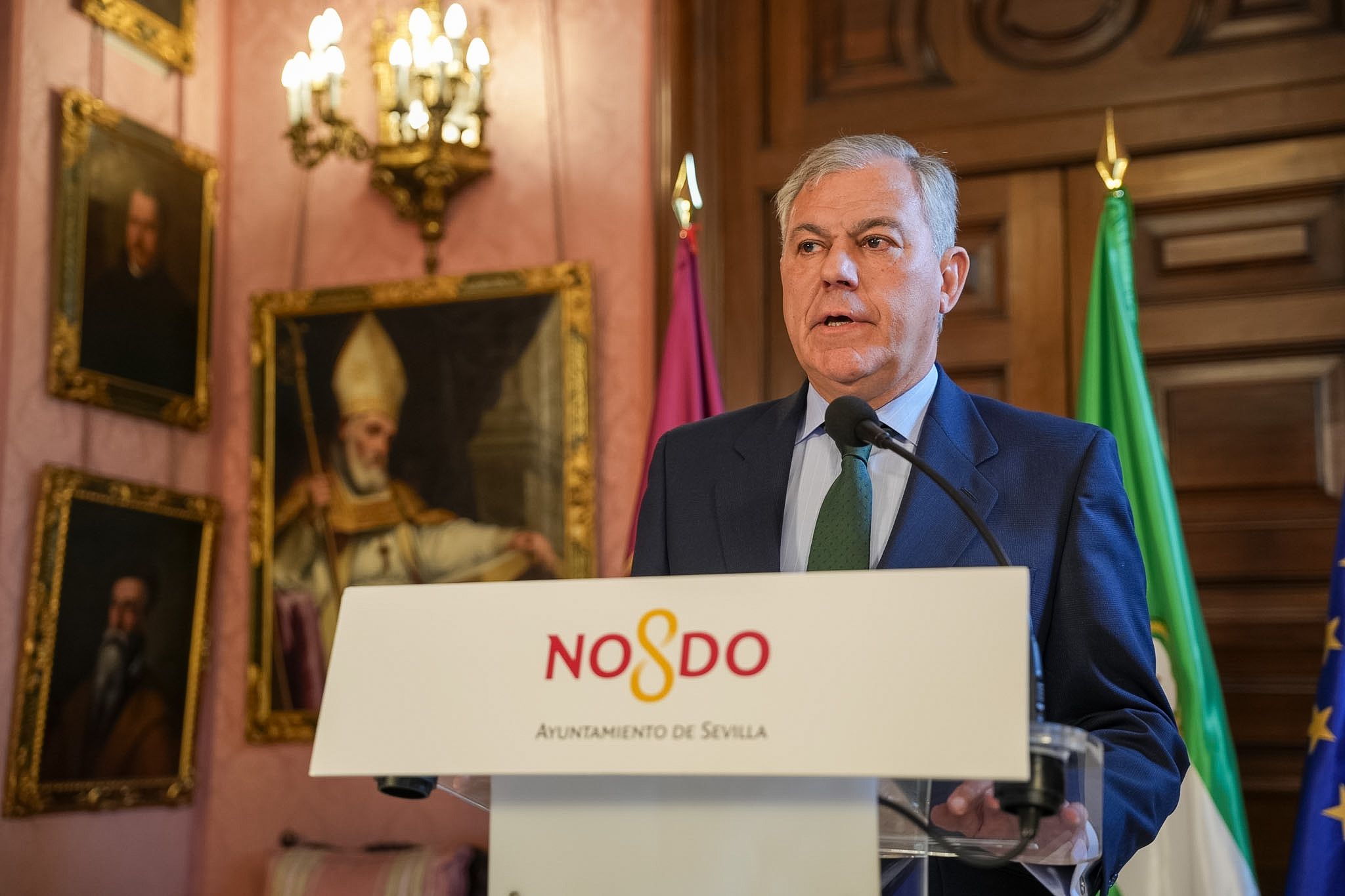 José Luis Sanz en la rueda de prensa de este jueves.