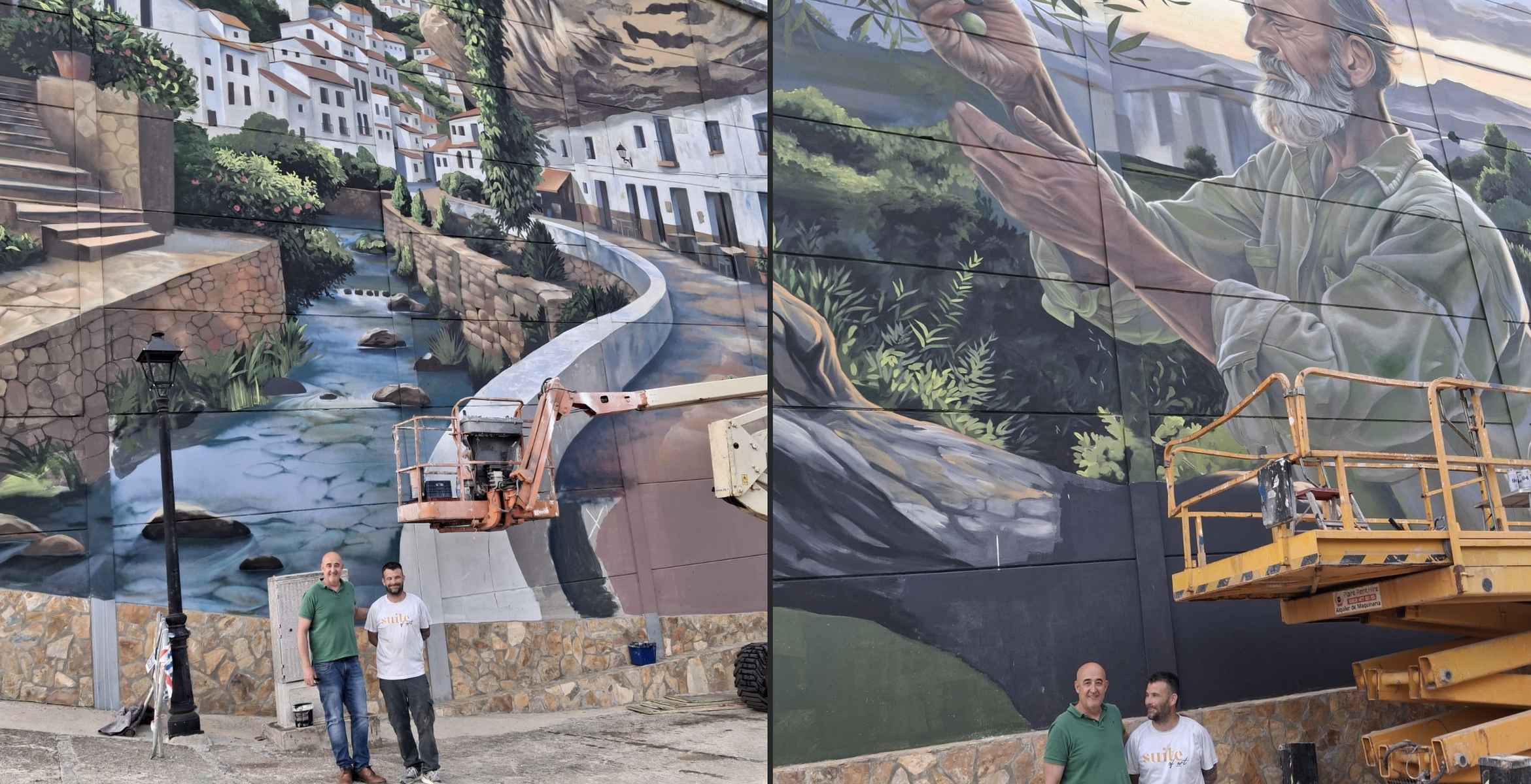 Impresionante mural en Setenil de las Bodegas.
