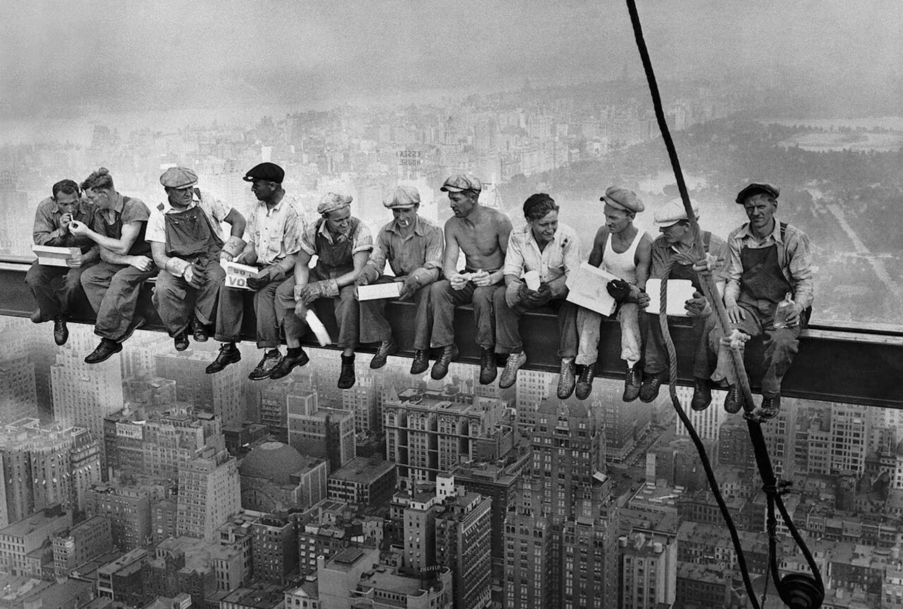 Almuerzo sobre un rascacielos de Charles C. Ebbets.