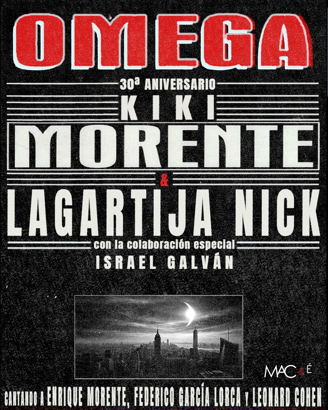 El disco 'Omega' de Enrique Morente y Largartija Nick cobrá vida en Andalucía después de 30 años.