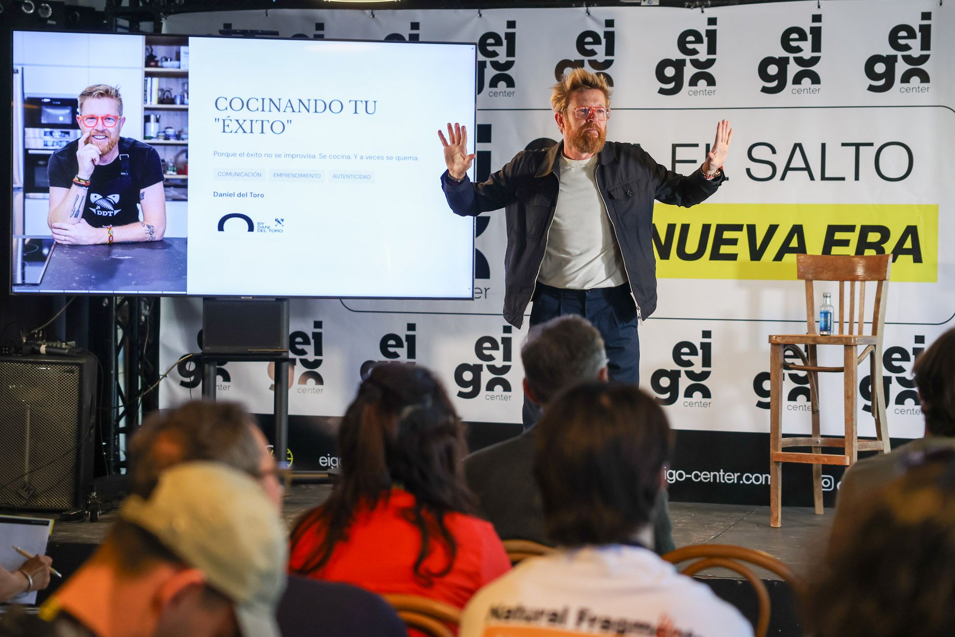 Daniel del Toro protagoniza una masterclass en la Escuela de Hostelería EIGO Center en Jerez.