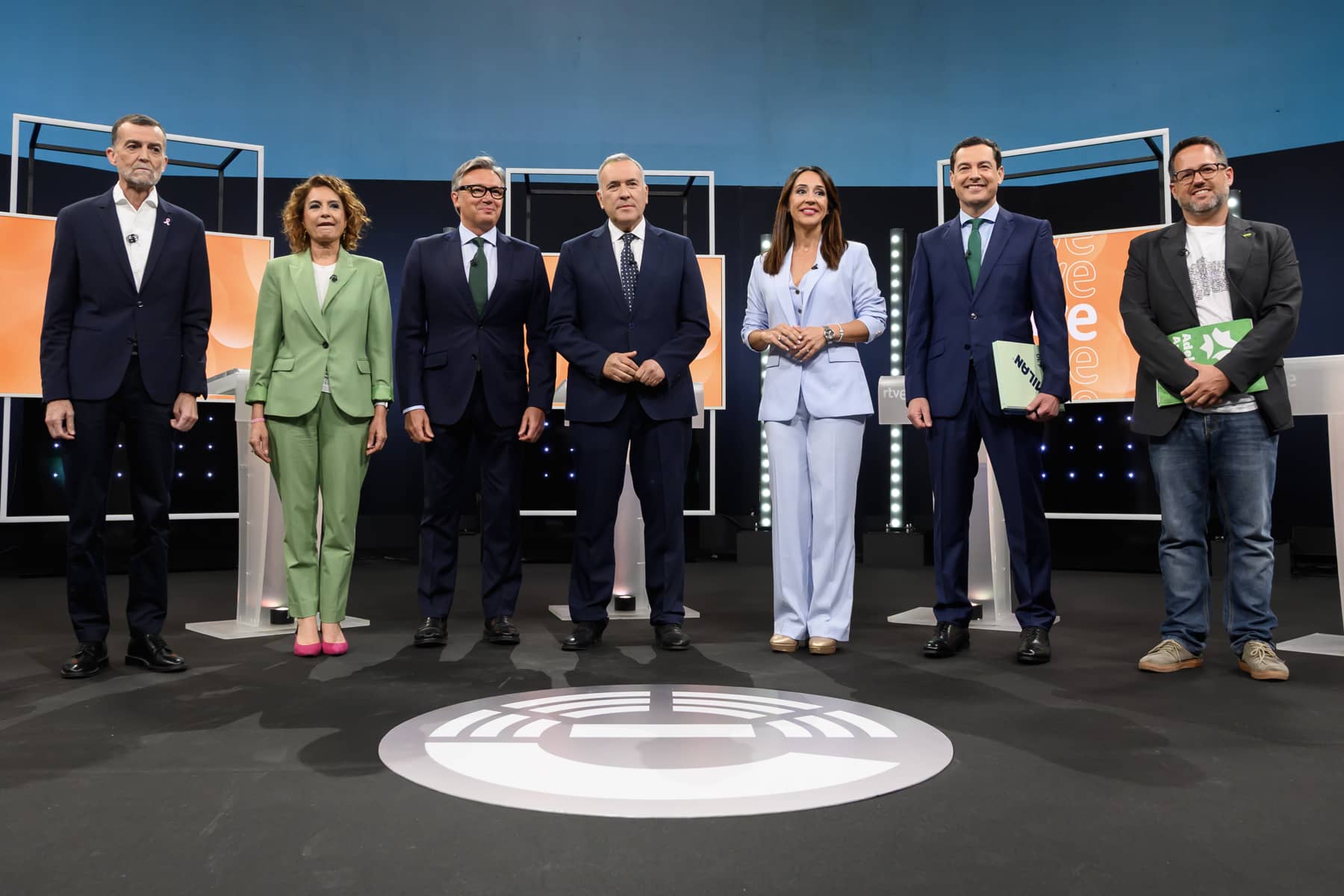 El arranque del debate electoral, la pasada noche.