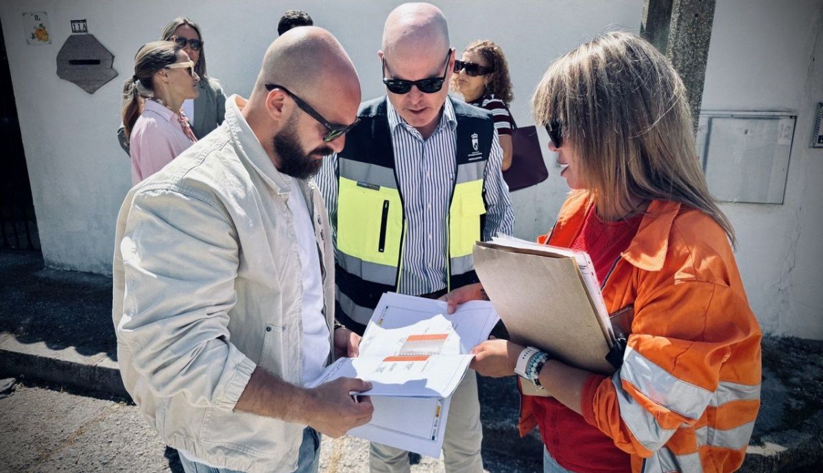 Visita previa al inicio de las obras en esta urbanización.