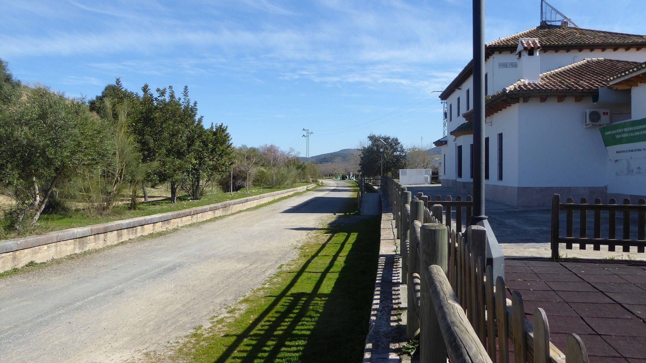 La Vía Verde de la Sierra, a la altura de Puerto Serrano.