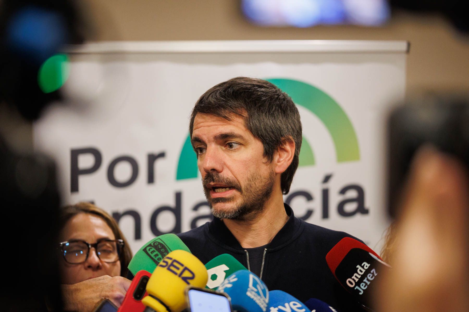 El ministro de Cultura, Ernest Urtasun, en la comparecencia realizada en Jerez.