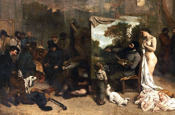 'El taller del pintor', de Gustave Courbet (1855). 