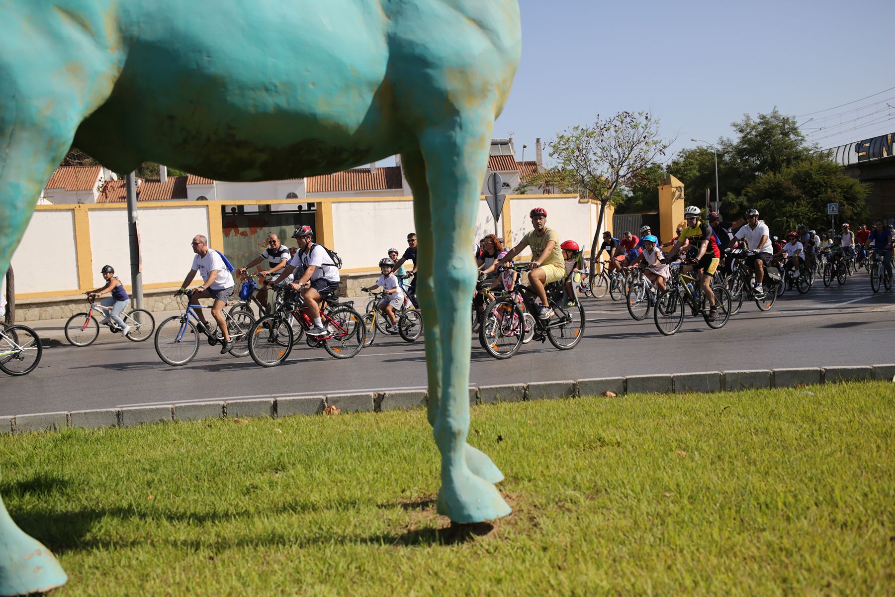 Una pasada edición de Bici Amistad en Jerez.