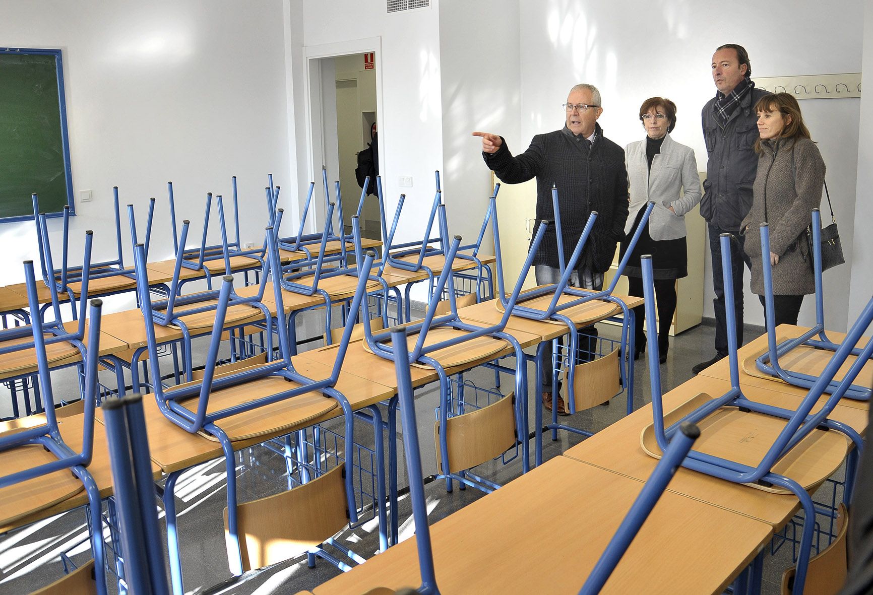Un aula del I.ES. Fernando Quiñones en una foto de archivo. 