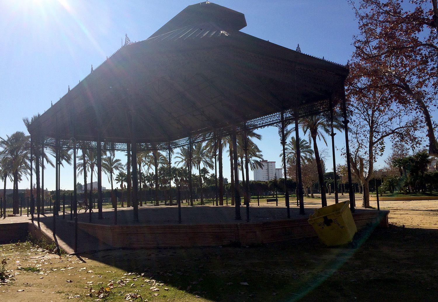 El parque González Hontoria de Jerez, en una imagen de archivo.