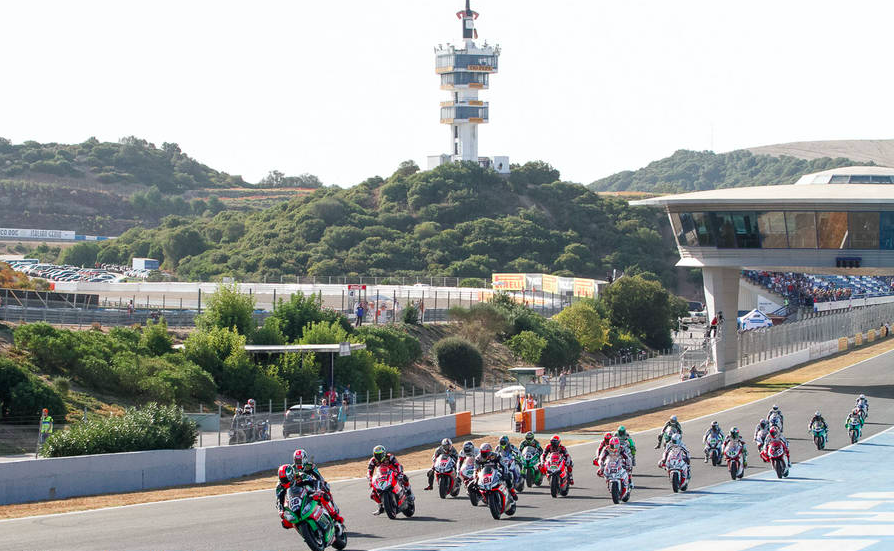 Una prueba de superbikes en el circuito de Jerez.