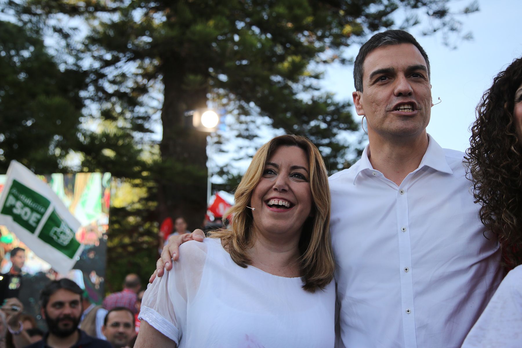 Pedro Sánchez y Susana Díaz. FOTO: JUAN CARLOS TORO.