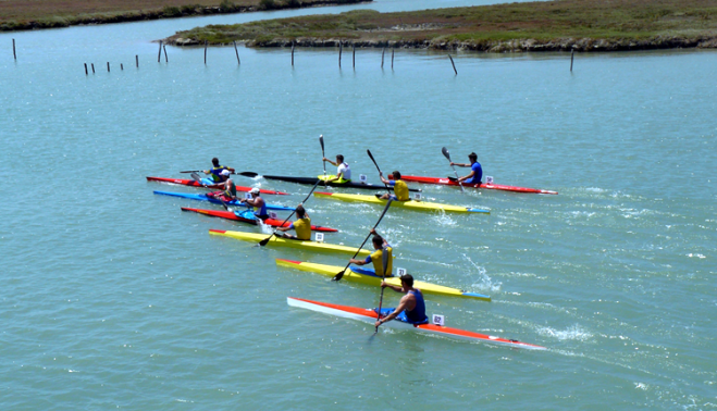 Un campeonato de kayak en Los Toruños. 