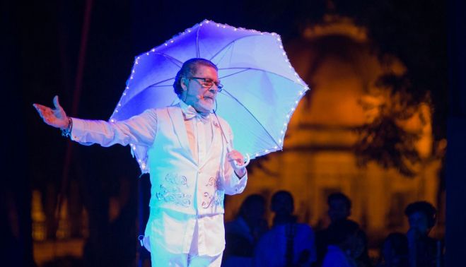 Diego Carrasco, durante uno de sus espectáculos.