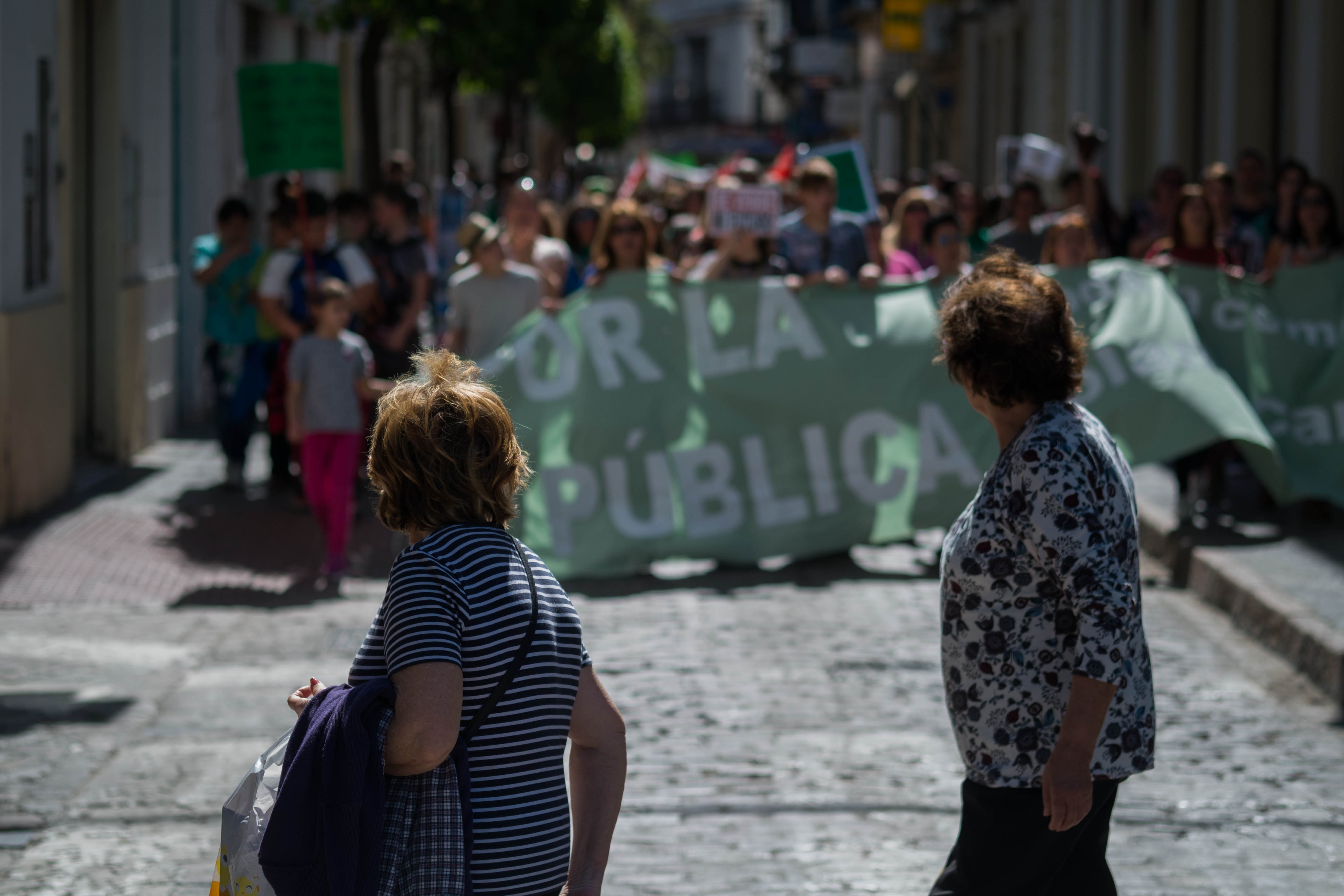 Una pasada manifestación por la educación pública española. FOTO: MANU GARCÍA. 