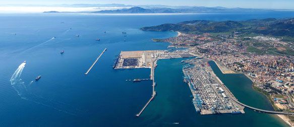 Vista Aérea del Puerto de Algeciras